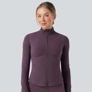 Halara UltraSculpt™ Mock Neck Push-Up Long Sleeve Thumb Hole Yoga Jacket